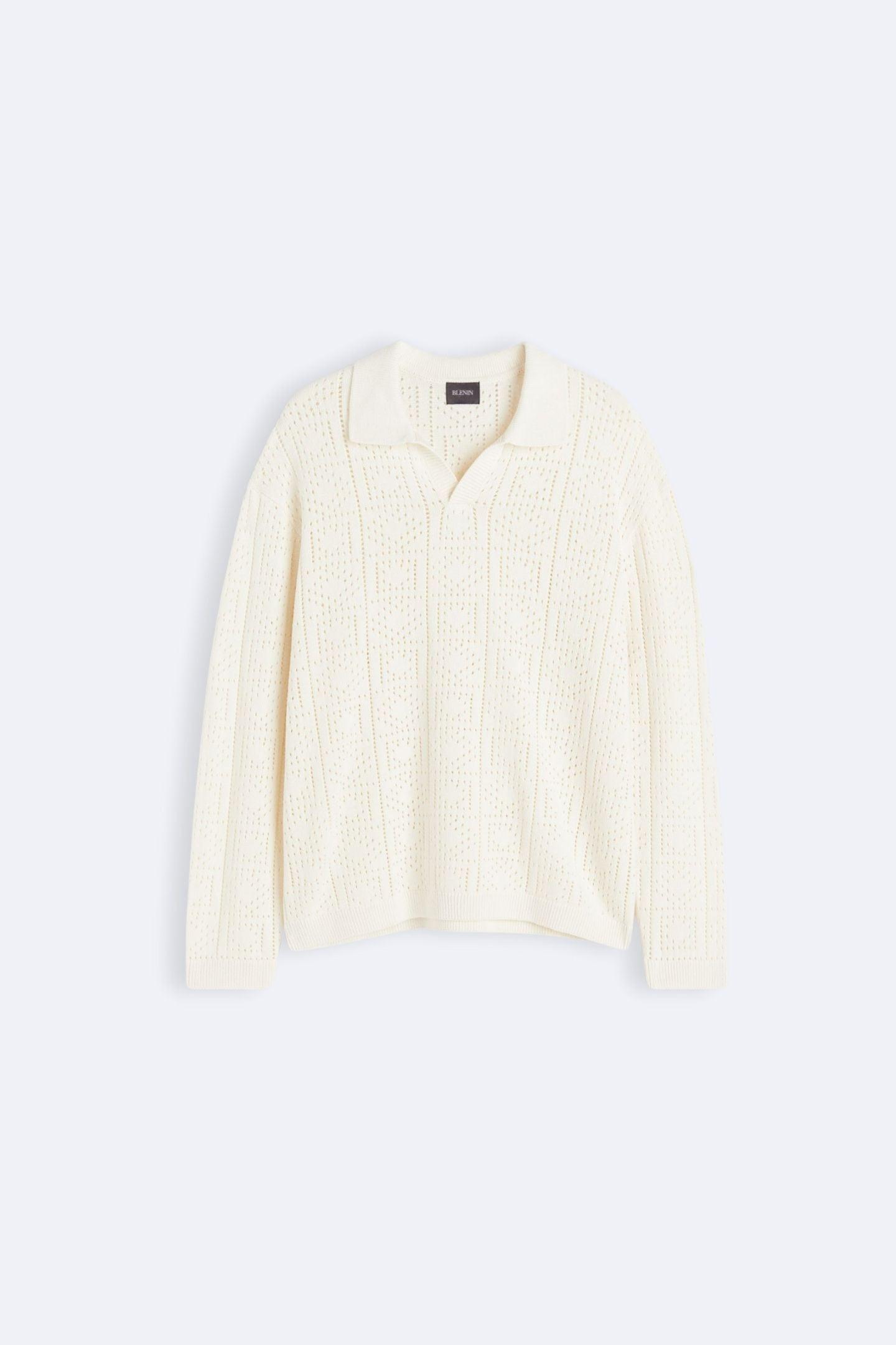 Pull Tricot Élégant Col Polo - BerlinGlamour