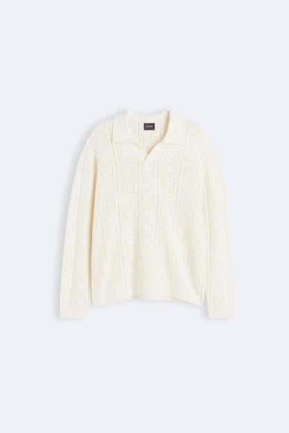 Pull Tricot Élégant Col Polo - BerlinGlamour