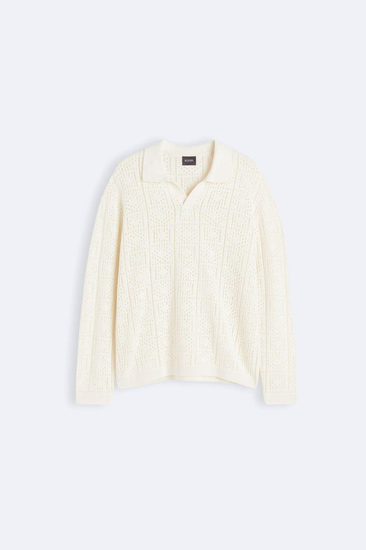 Pull Tricot Élégant Col Polo - BerlinGlamour