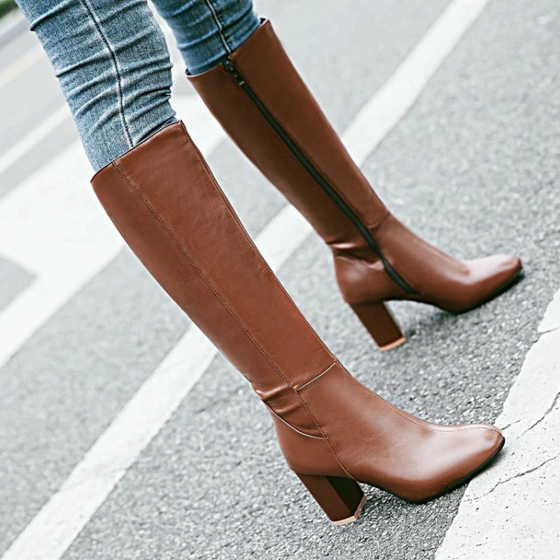 Bottines Hiver Femmes à Fermeture Éclair - PanierRoyale