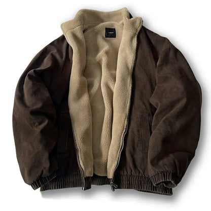 Veste Hiver Homme Casual à Fermeture Éclair