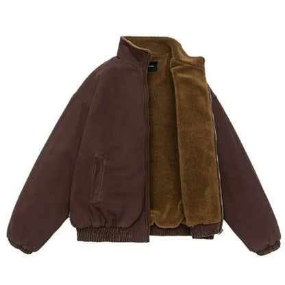 Veste Hiver Homme Casual à Fermeture Éclair