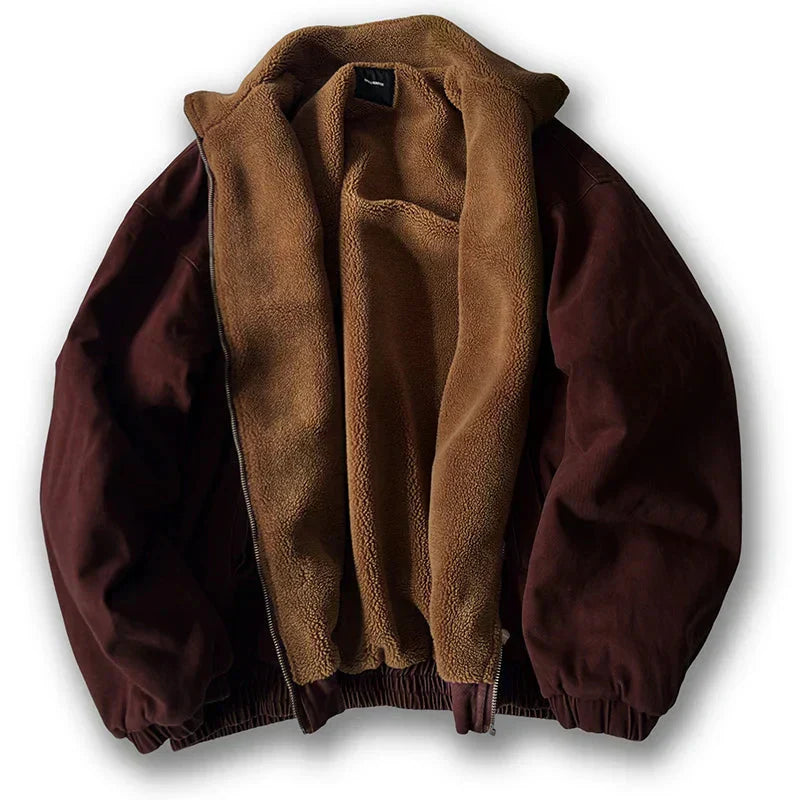 Veste Hiver Homme Casual à Fermeture Éclair