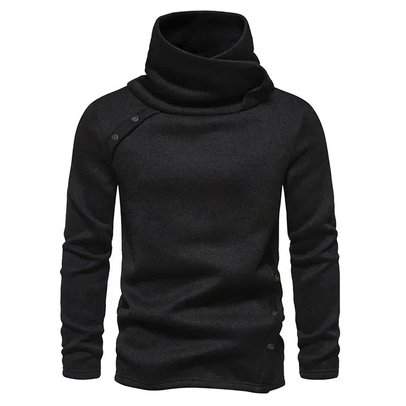 Pull Col Montant Chic Homme Hiver