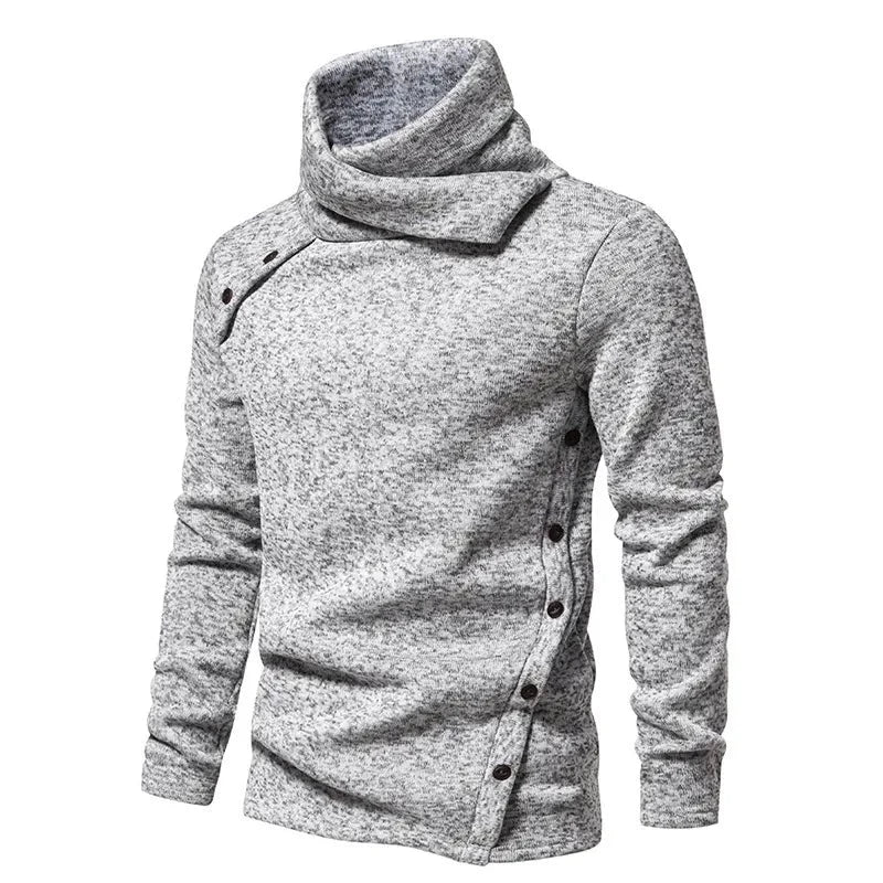 Pull Col Montant Chic Homme Hiver