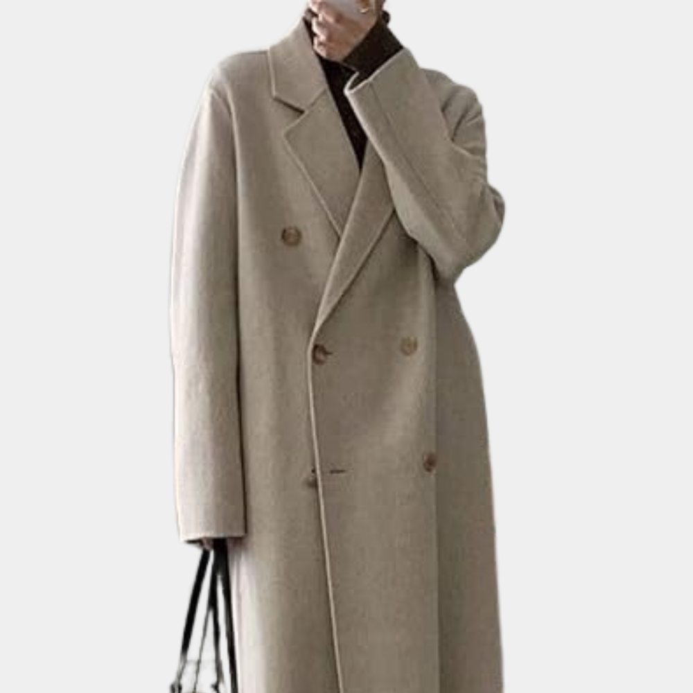 Manteau Femme Hiver Élégant à Fermeture Éclair Double - PanierRoyale
