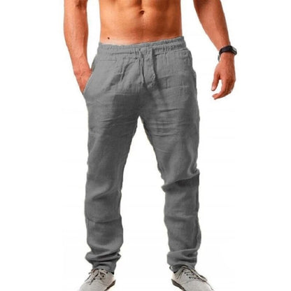 Pantalon Homme Lin Été Léger