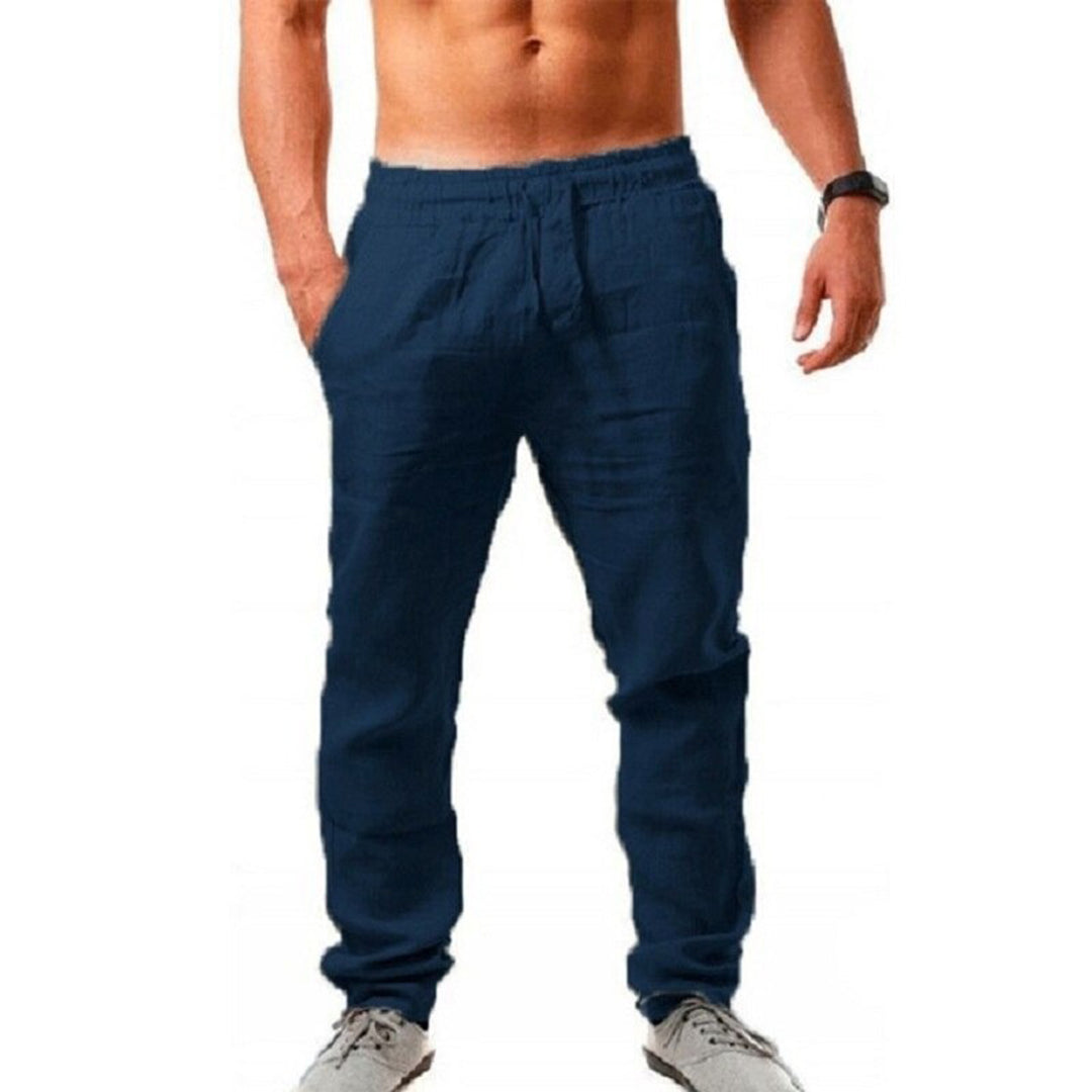 Pantalon Homme Lin Respirant et Élégant