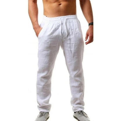 Pantalon Homme Lin Respirant et Élégant