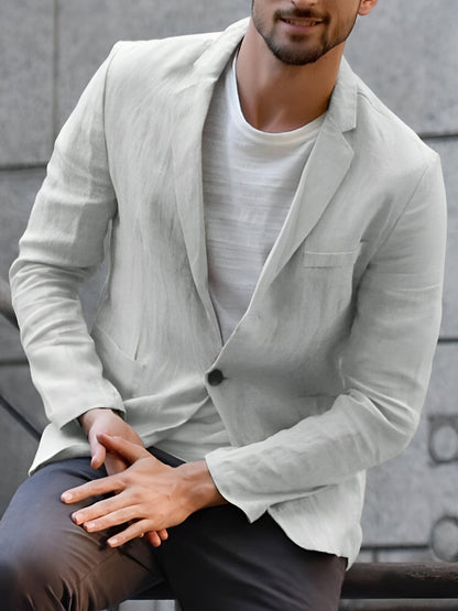 Veste Lin Homme Élégante et Décontractée pour Tous Les Occasions