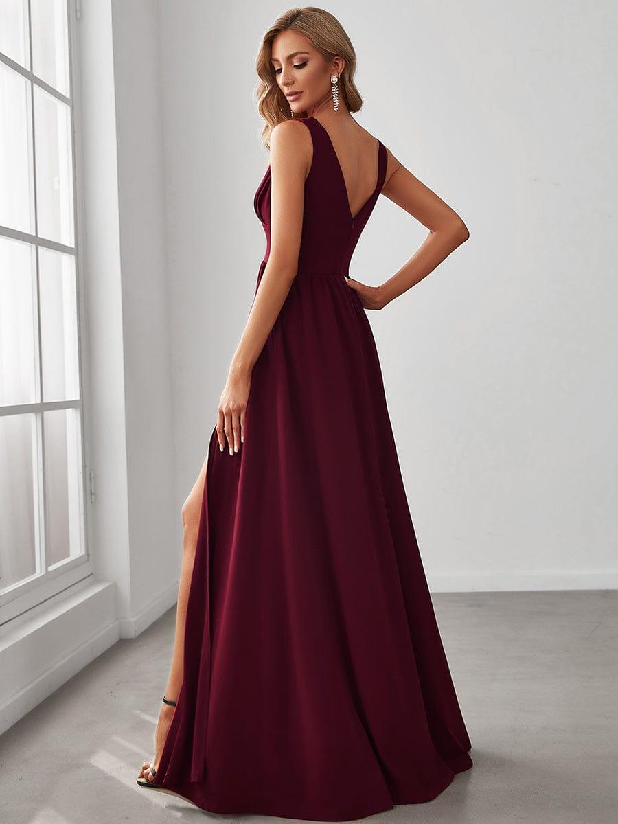 Robe de soirée Femme Taille empire Col en V Fluide