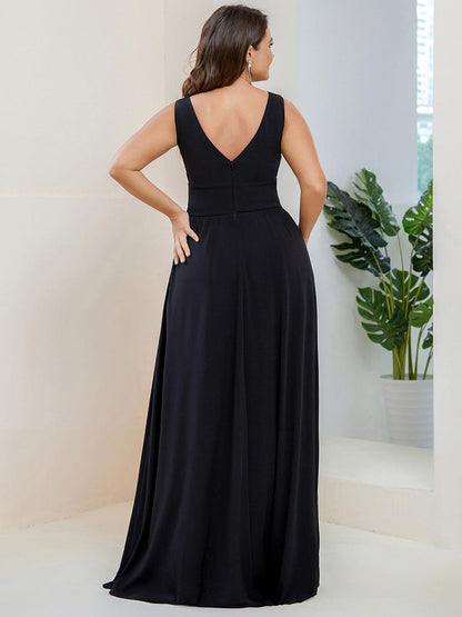 Robe de soirée Femme Taille empire Col en V Fluide