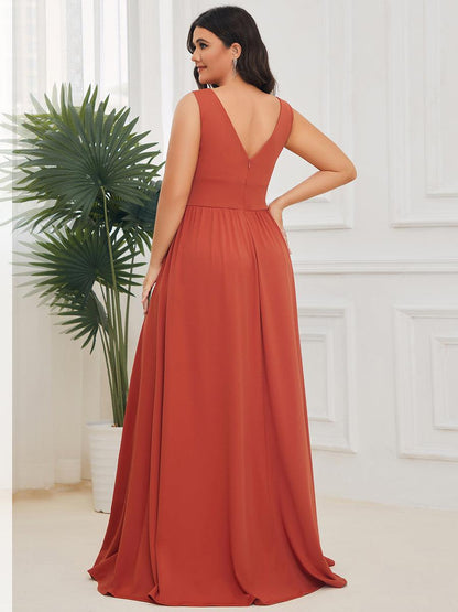 Robe de soirée Femme Taille empire Col en V Fluide