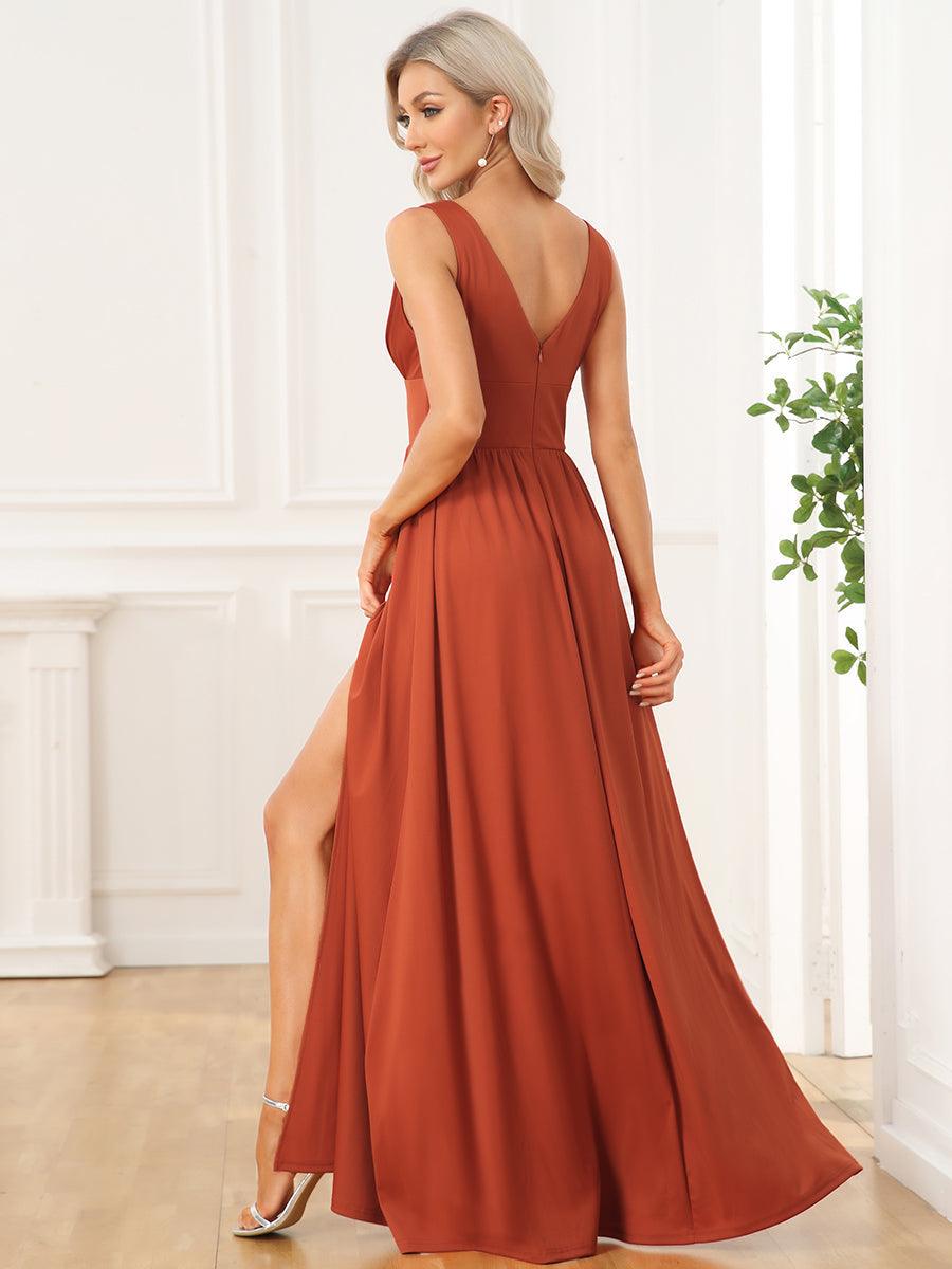 Robe de soirée Femme Taille empire Col en V Fluide