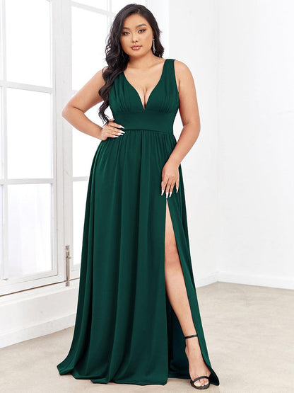 Robe de soirée Femme Taille empire Col en V Fluide