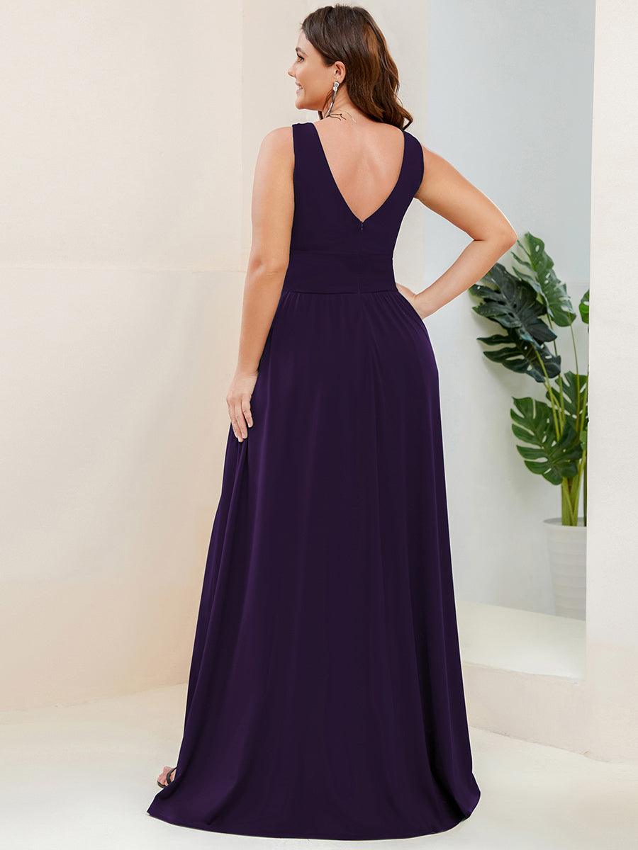 Robe de soirée Femme Taille empire Col en V Fluide