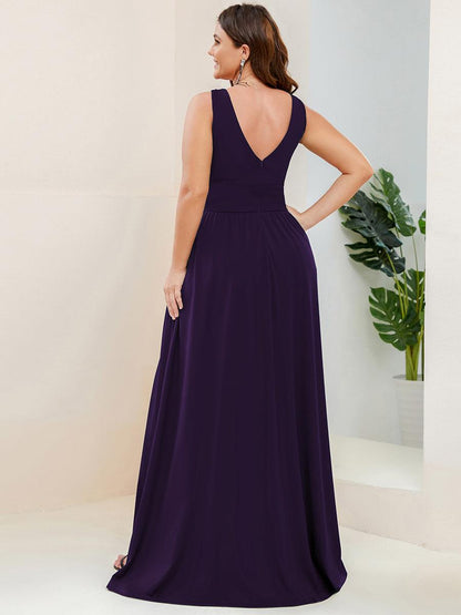 Robe de soirée Femme Taille empire Col en V Fluide