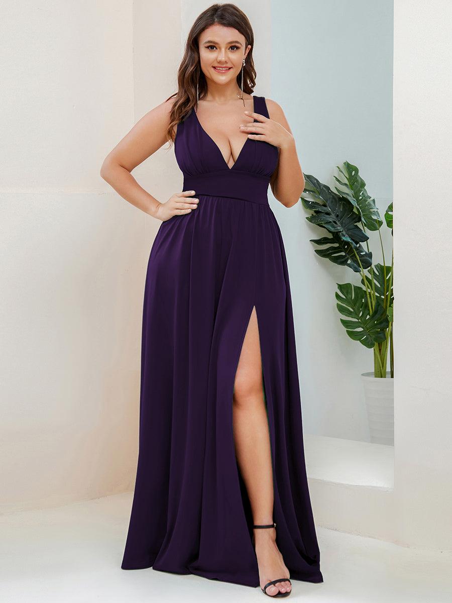 Robe de soirée Femme Taille empire Col en V Fluide