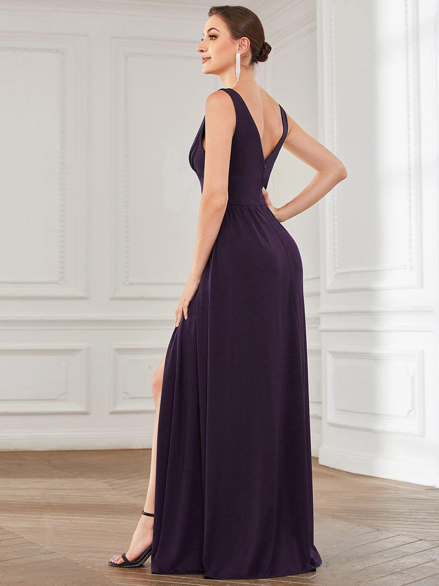 Robe de soirée Femme Taille empire Col en V Fluide