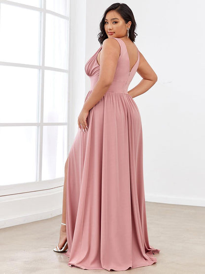 Robe de soirée Femme Taille empire Col en V Fluide