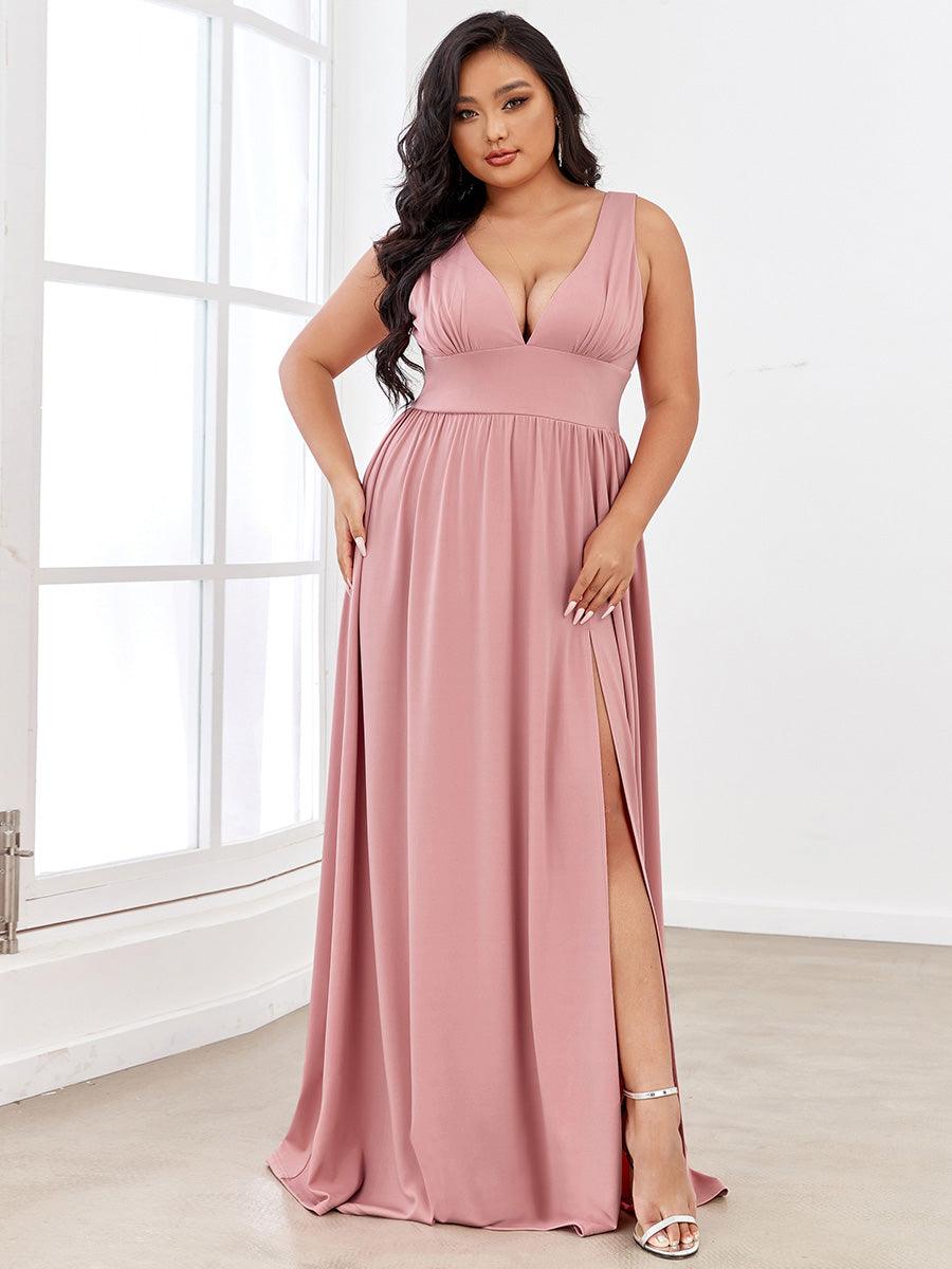 Robe de soirée Femme Taille empire Col en V Fluide