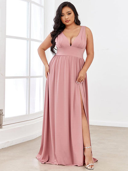Robe de soirée Femme Taille empire Col en V Fluide