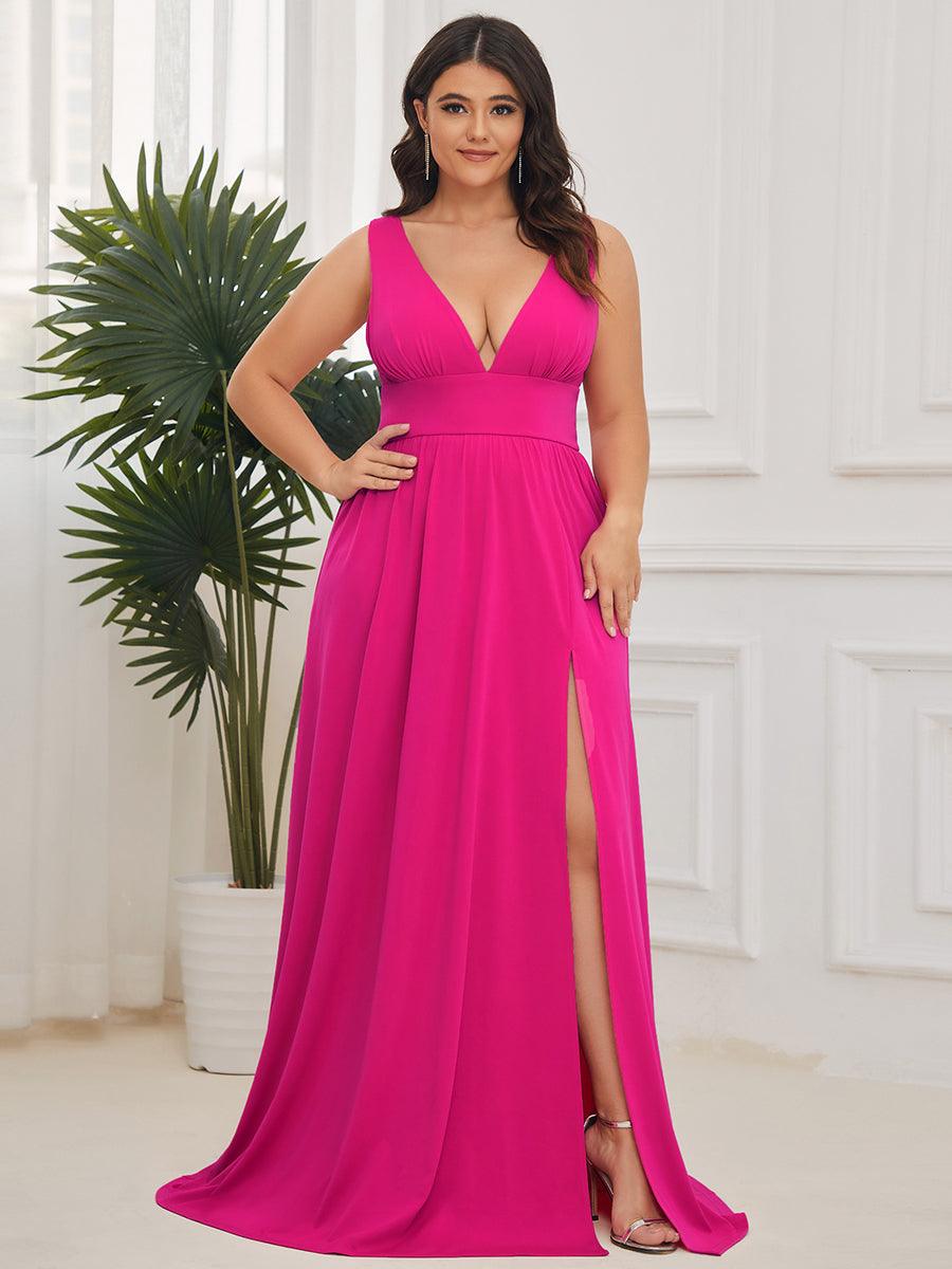 Robe de soirée Femme Taille empire Col en V Fluide