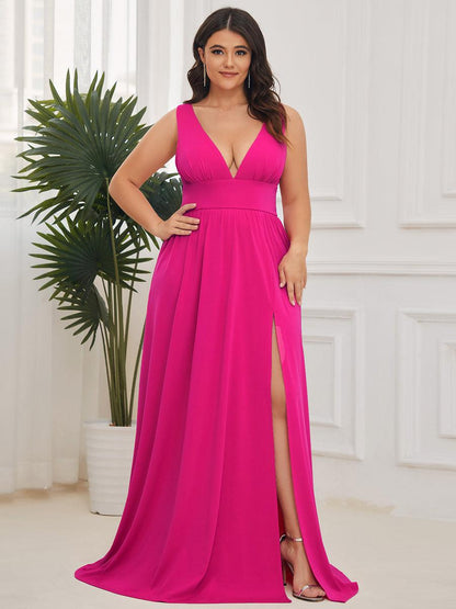 Robe de soirée Femme Taille empire Col en V Fluide