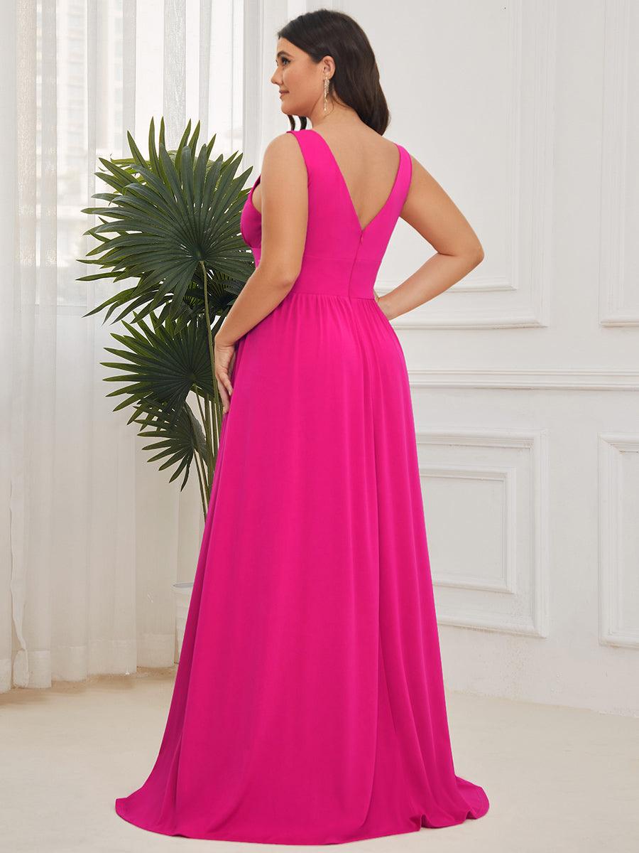 Robe de soirée Femme Taille empire Col en V Fluide