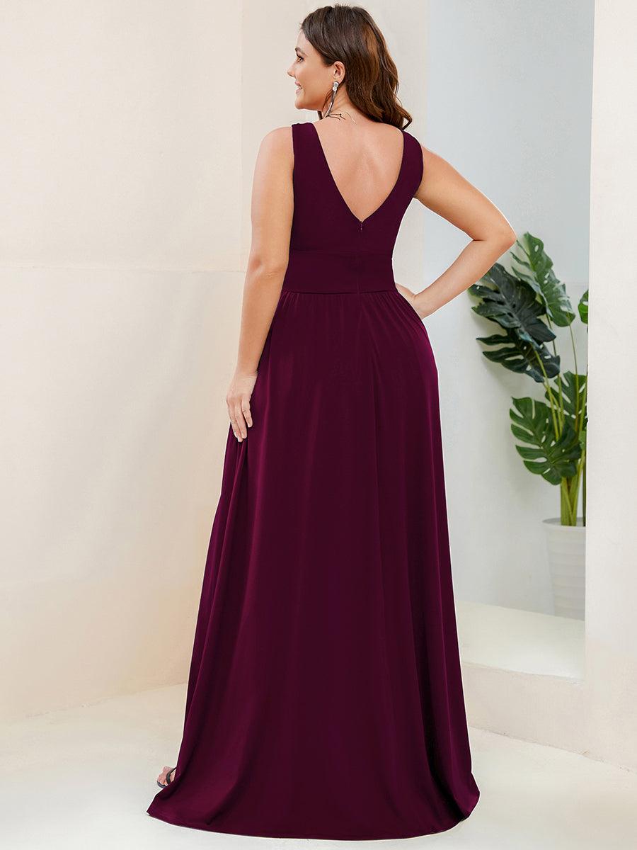 Robe de soirée Femme Taille empire Col en V Fluide