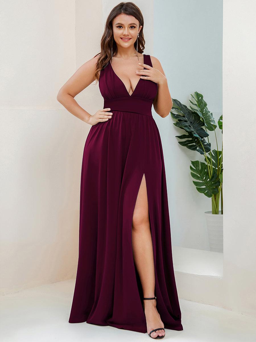 Robe de soirée Femme Taille empire Col en V Fluide