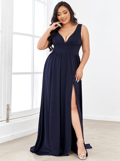 Robe de soirée Femme Taille empire Col en V Fluide