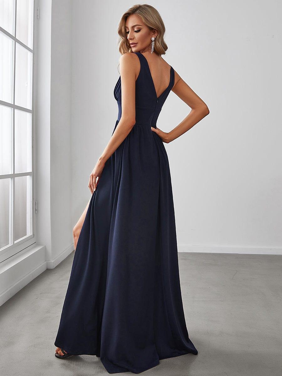 Robe de soirée Femme Taille empire Col en V Fluide