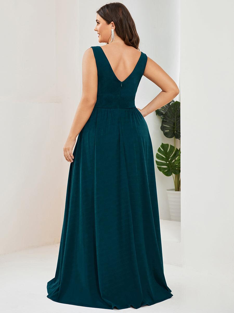 Robe de soirée Femme Taille empire Col en V Fluide