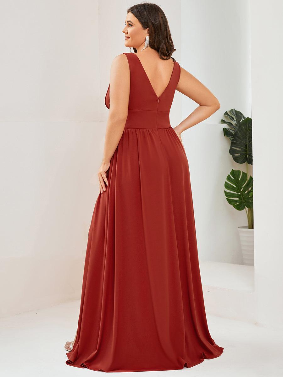 Robe de soirée Femme Taille empire Col en V Fluide