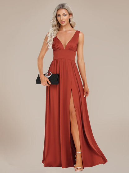 Robe de soirée Femme Taille empire Col en V Fluide