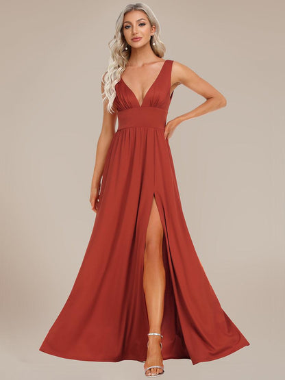Robe de soirée Femme Taille empire Col en V Fluide