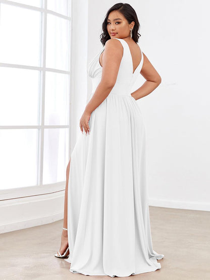 Robe de soirée Femme Taille empire Col en V Fluide