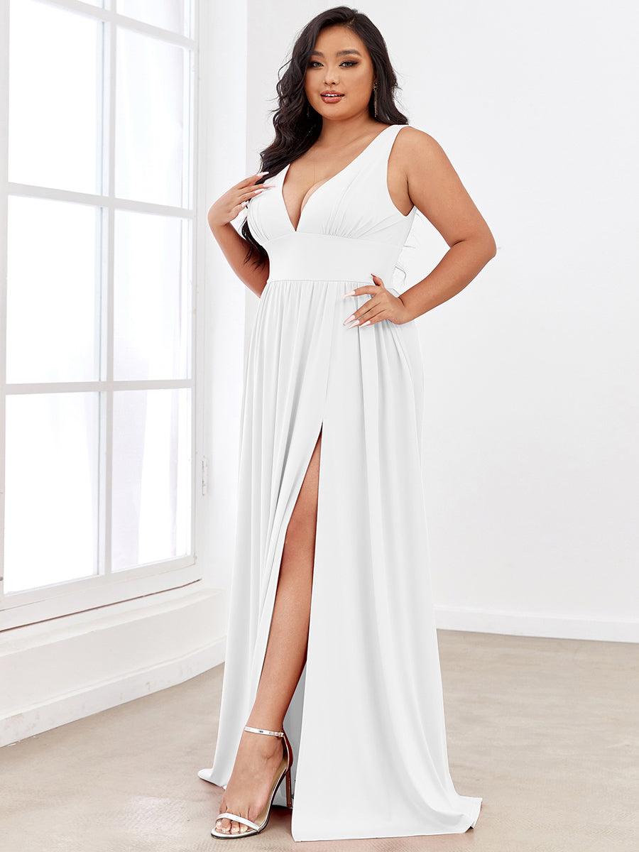 Robe de soirée Femme Taille empire Col en V Fluide