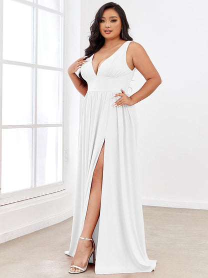 Robe de soirée Femme Taille empire Col en V Fluide