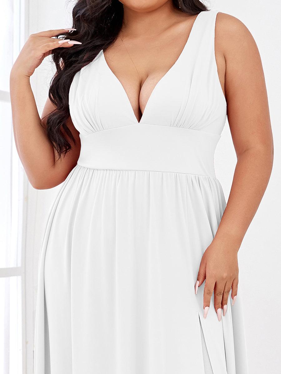 Robe de soirée Femme Taille empire Col en V Fluide
