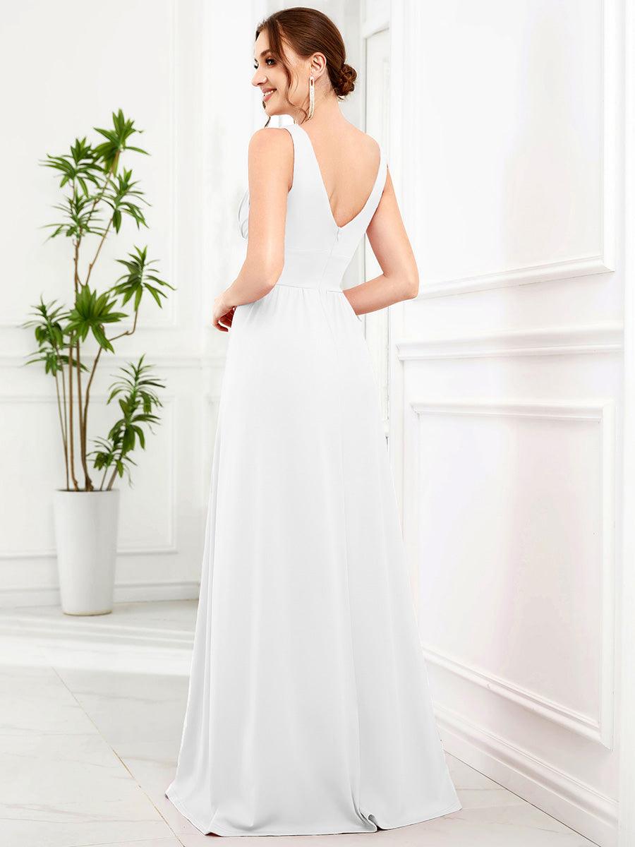Robe de soirée Femme Taille empire Col en V Fluide
