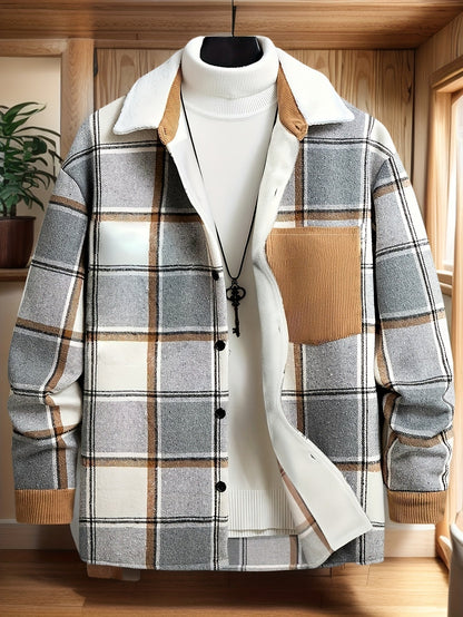 Veste Carreaux Décontractée pour Homme
