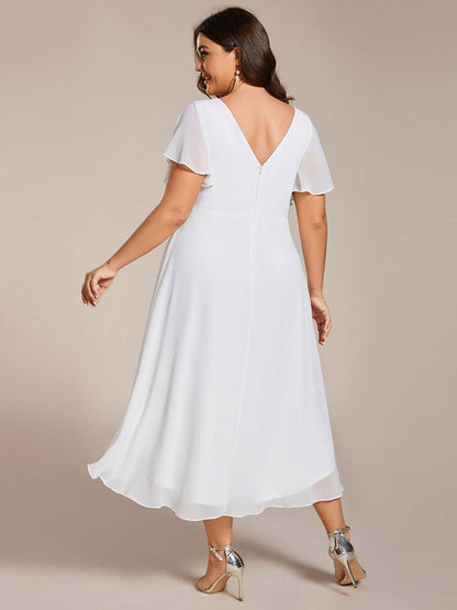Robe Femme Coupe Fluide Col en V Élégante pour Invitée de Mariage