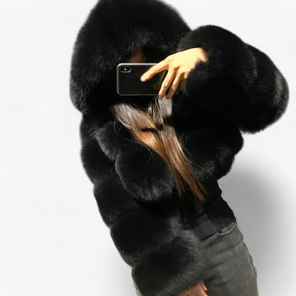 Manteau Parka Capuche Longues Manches Imperméable - PanierRoyale