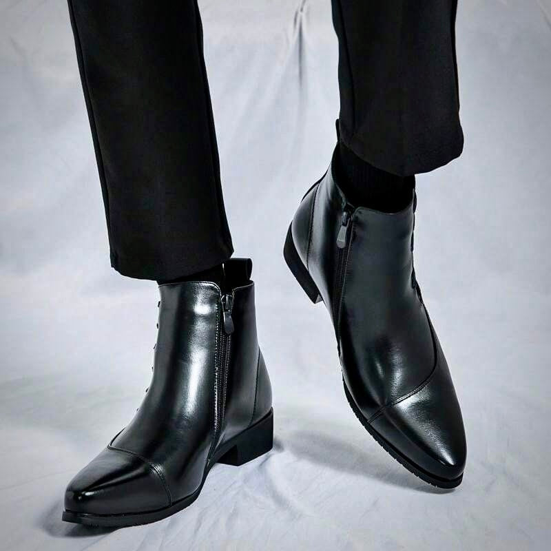 Bottes en Cuir Homme Élégantes