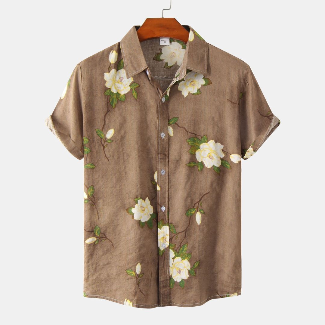 Chemise Homme Coton Léger Floral