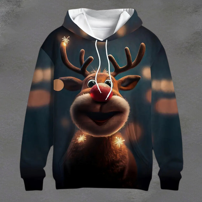 LOBO - Sweat à Capuche de Noël Elégant pour Hommes
