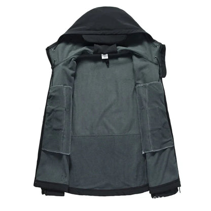 Veste de randonnée homme imperméable avec doublure polaire