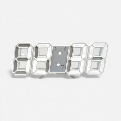 Horloge Murale LED Connectée avec Affichage 3D